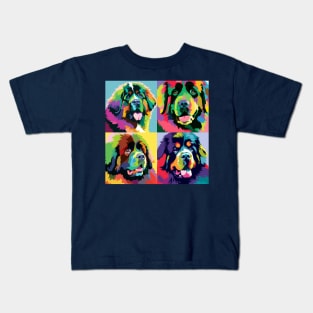 Newfoundland Pop Art - Dog Lover Gifts Kids T-Shirt